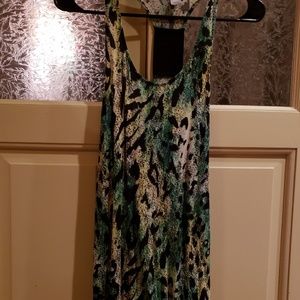 Green Leopard Print Tank